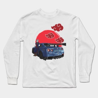 JDM Shaddowryderz Red Sun Skyline Fantom Blue Nissan Nismo GT-R R35 Long Sleeve T-Shirt